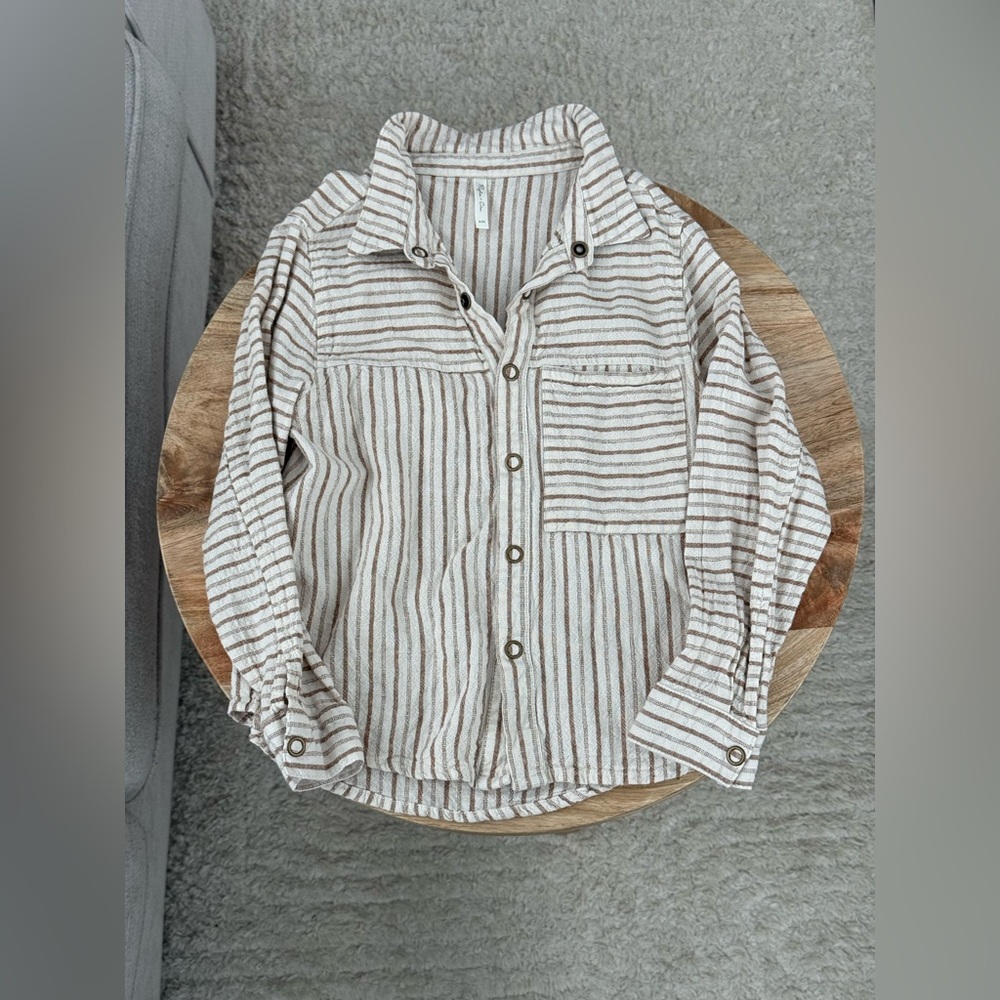 Rylee + Cru Striped Shirt - Picture 1 of 4